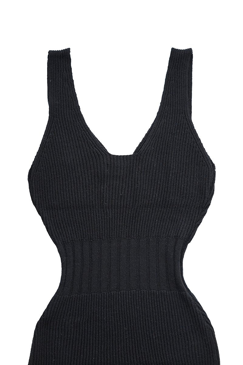 WRYHT- KNIT BODY-SUITS - BLACK