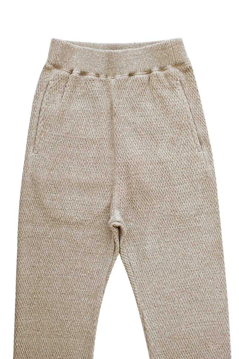 WRYHT- HONEYCOMB WUFFLE PANT - BISQUE