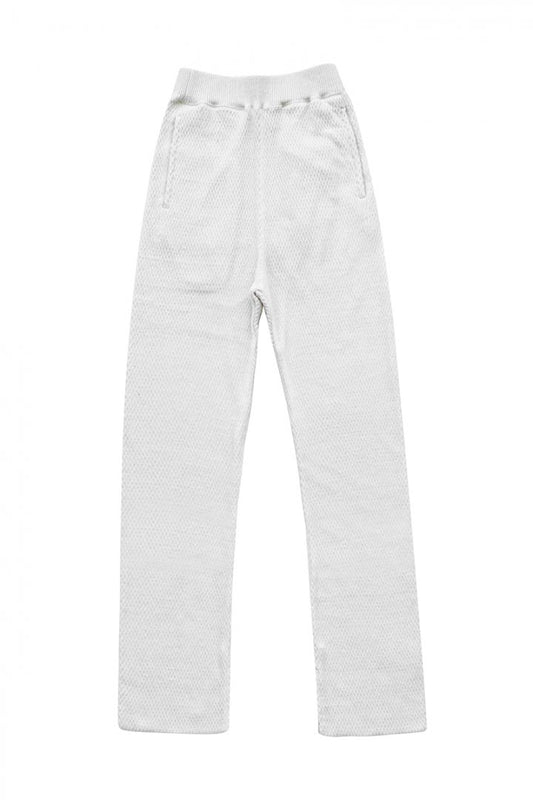 WRYHT- HONEYCOMB WUFFLE PANT - BONE