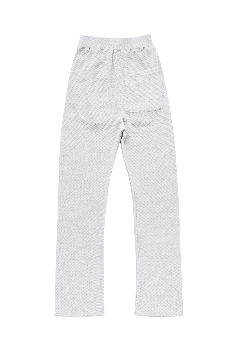 WRYHT- HONEYCOMB WUFFLE PANT - BONE