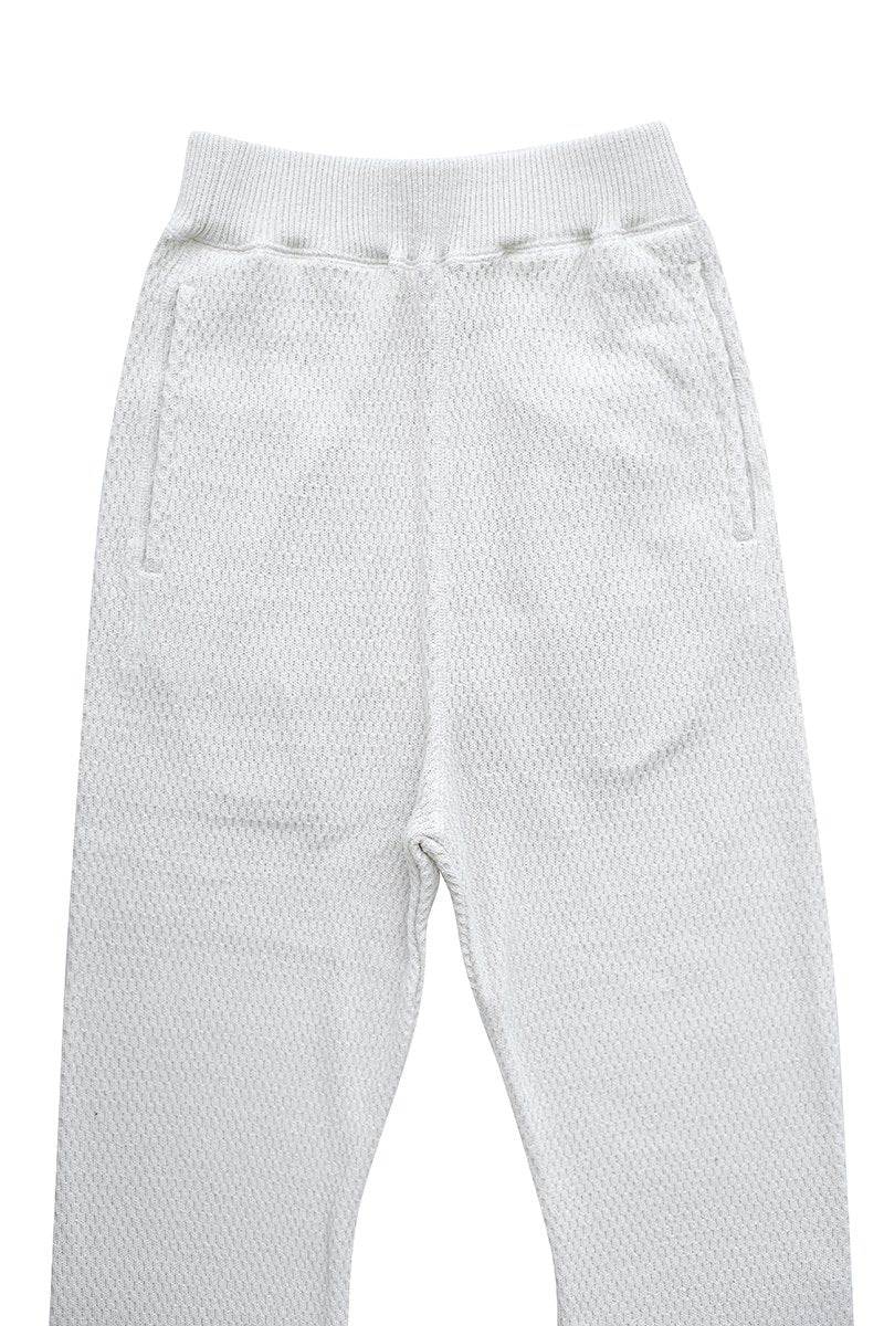 WRYHT- HONEYCOMB WUFFLE PANT - BONE