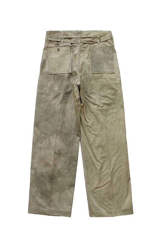 WRYHT- STRING WAIST WORK TROUSER - OLIVE