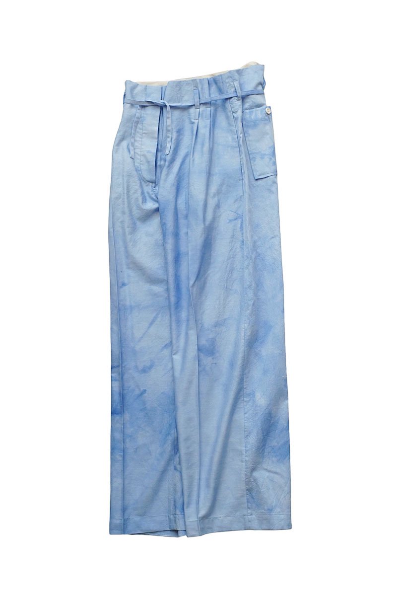 WRYHT- STRING WAIST WORK TROUSER - OPALINE