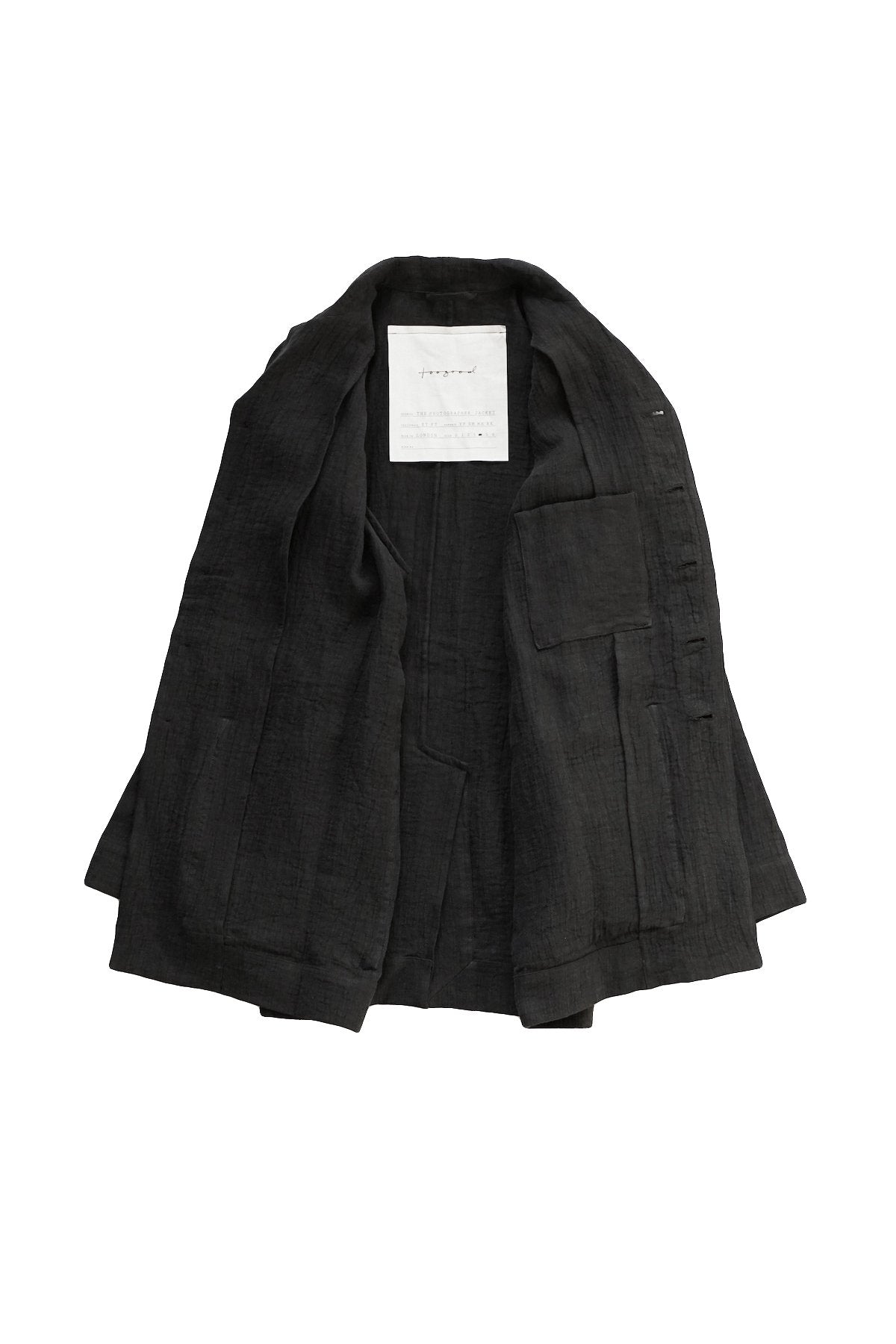 toogood - THE PHOTOGRAPHER JACKET - LINEN DOUBLE CLOTH - FLINT