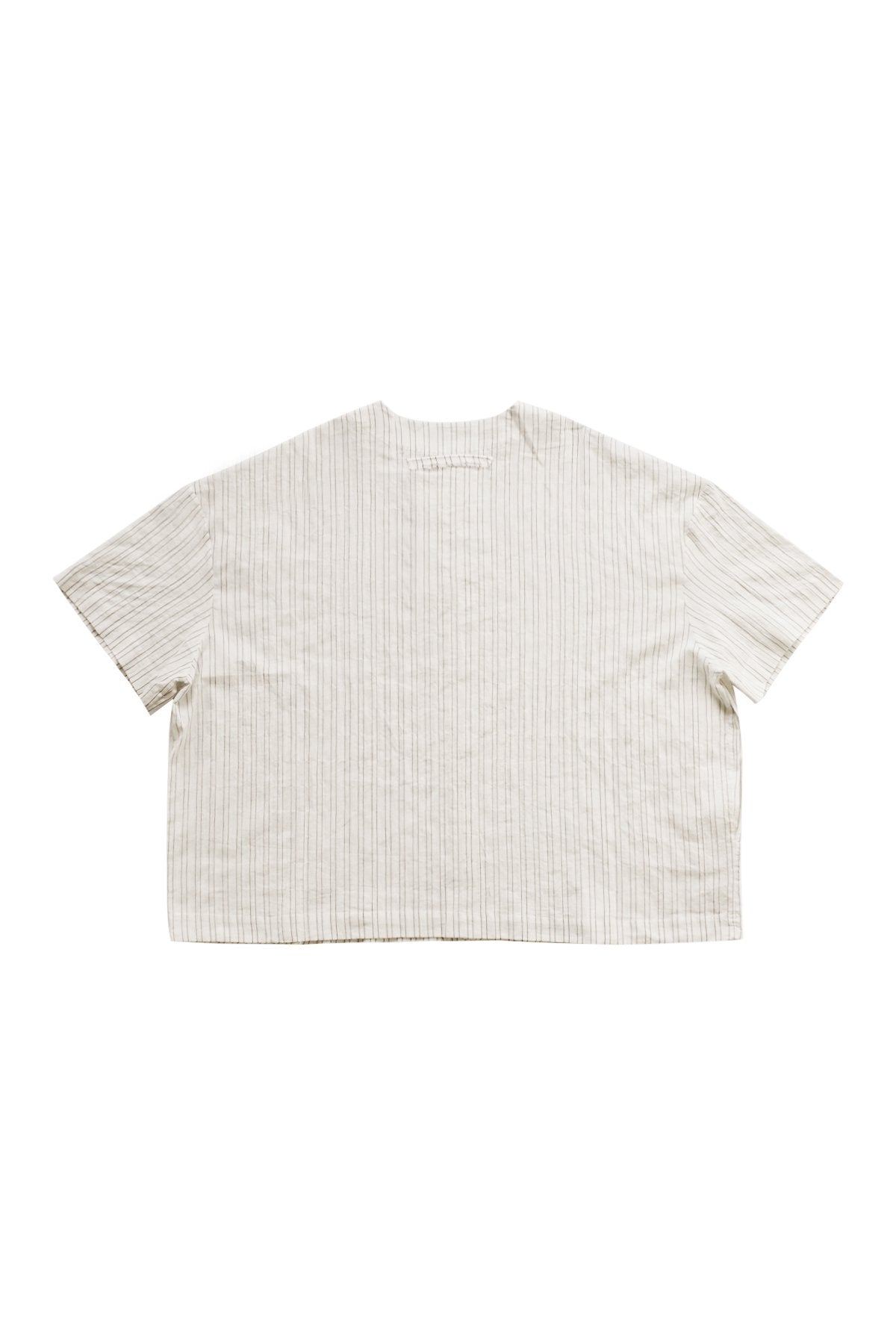 toogood - THE DRUMMER SHIRT - WIDE TICKING STRIPE FLINT