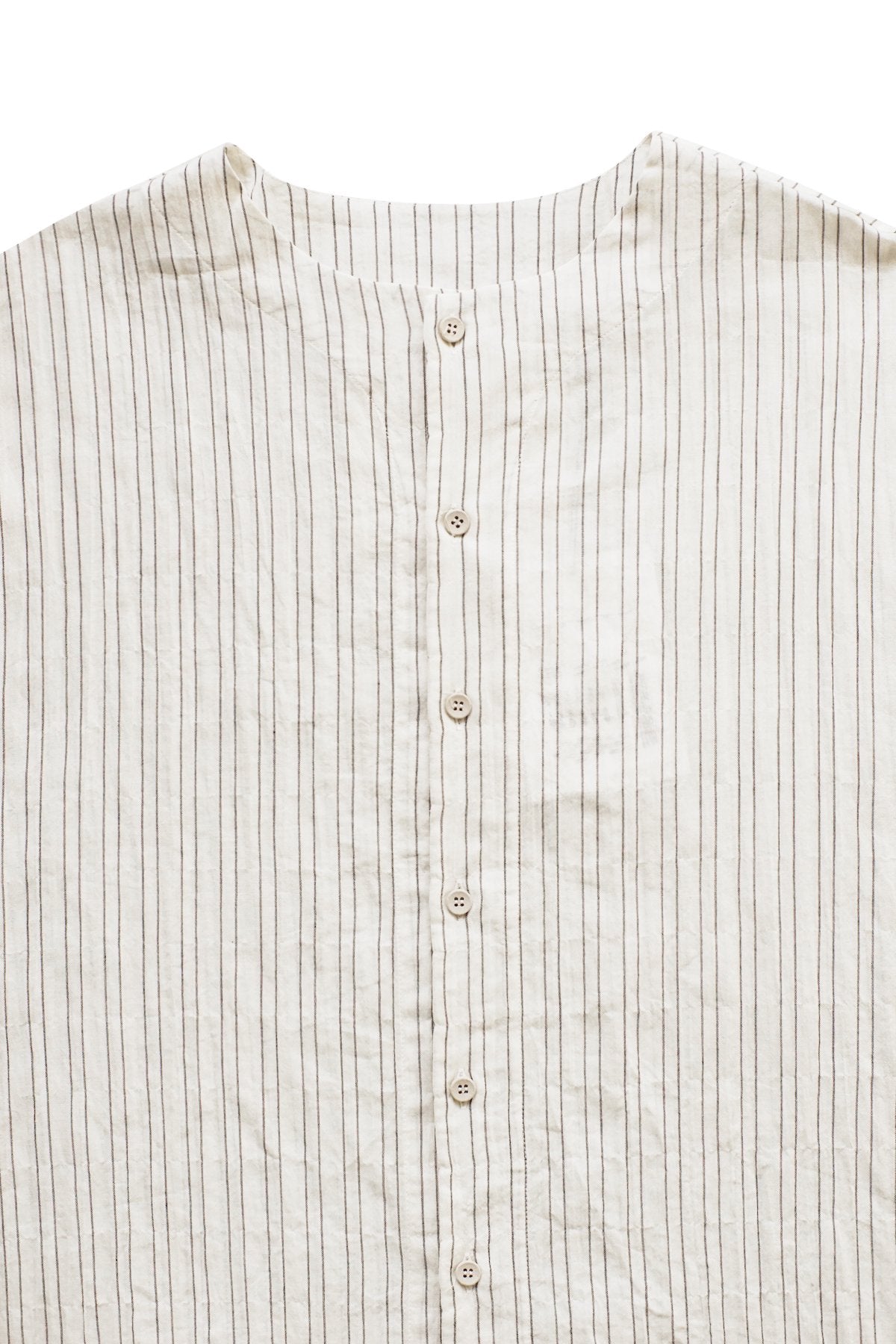 toogood - THE DRUMMER SHIRT - WIDE TICKING STRIPE FLINT