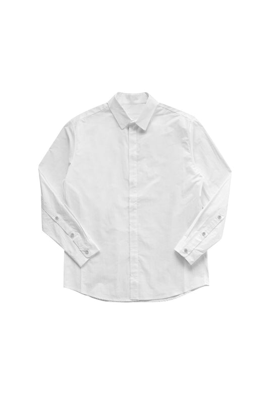 toogood - THE MILKMAN SHIRT- COTTON PERCALE CHALK