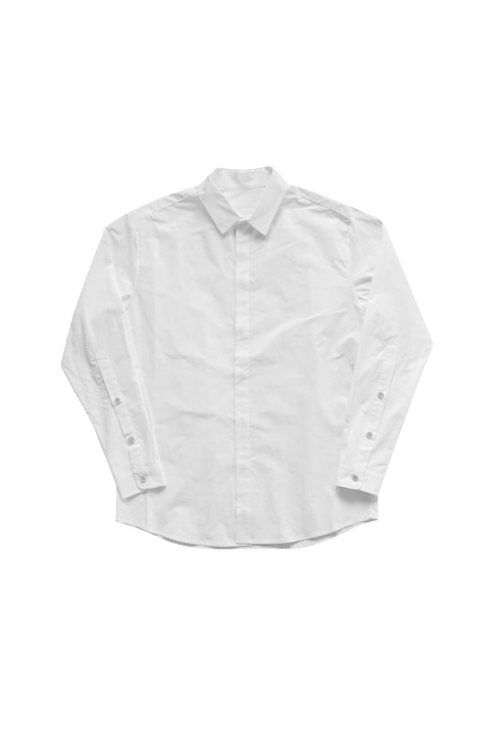 toogood - THE MILKMAN SHIRT- COTTON PERCALE CHALK