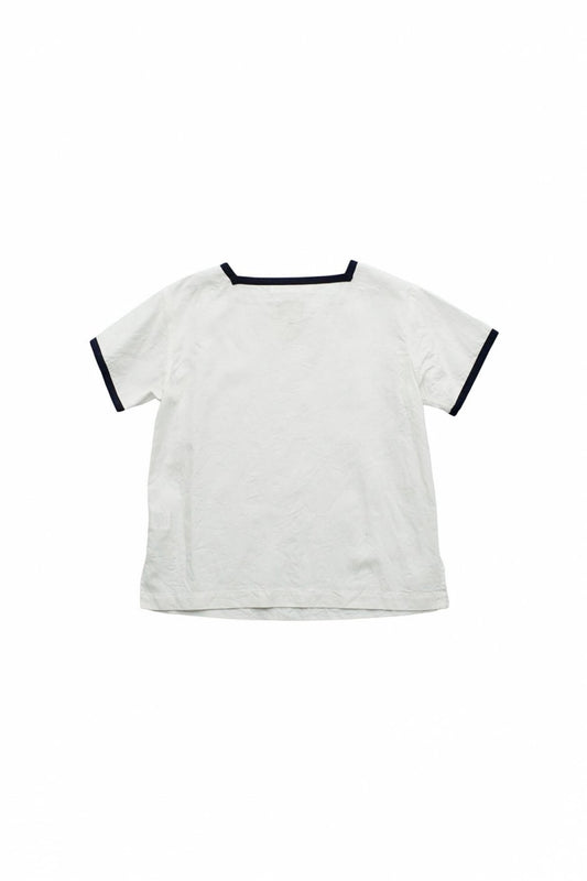 Nigel Cabourn woman - SAILOR SHIRT LINEN - WHITE