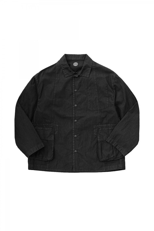 Porter Classic - POPLIN MIL-SHIRT JACKET - BLACK