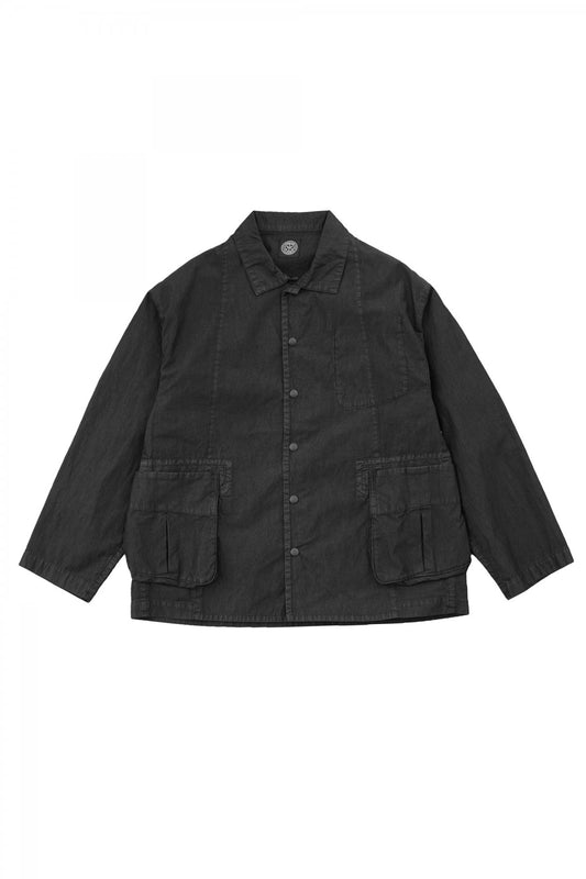 Porter Classic - POPLIN MIL-SHIRT JACKET - BLACK