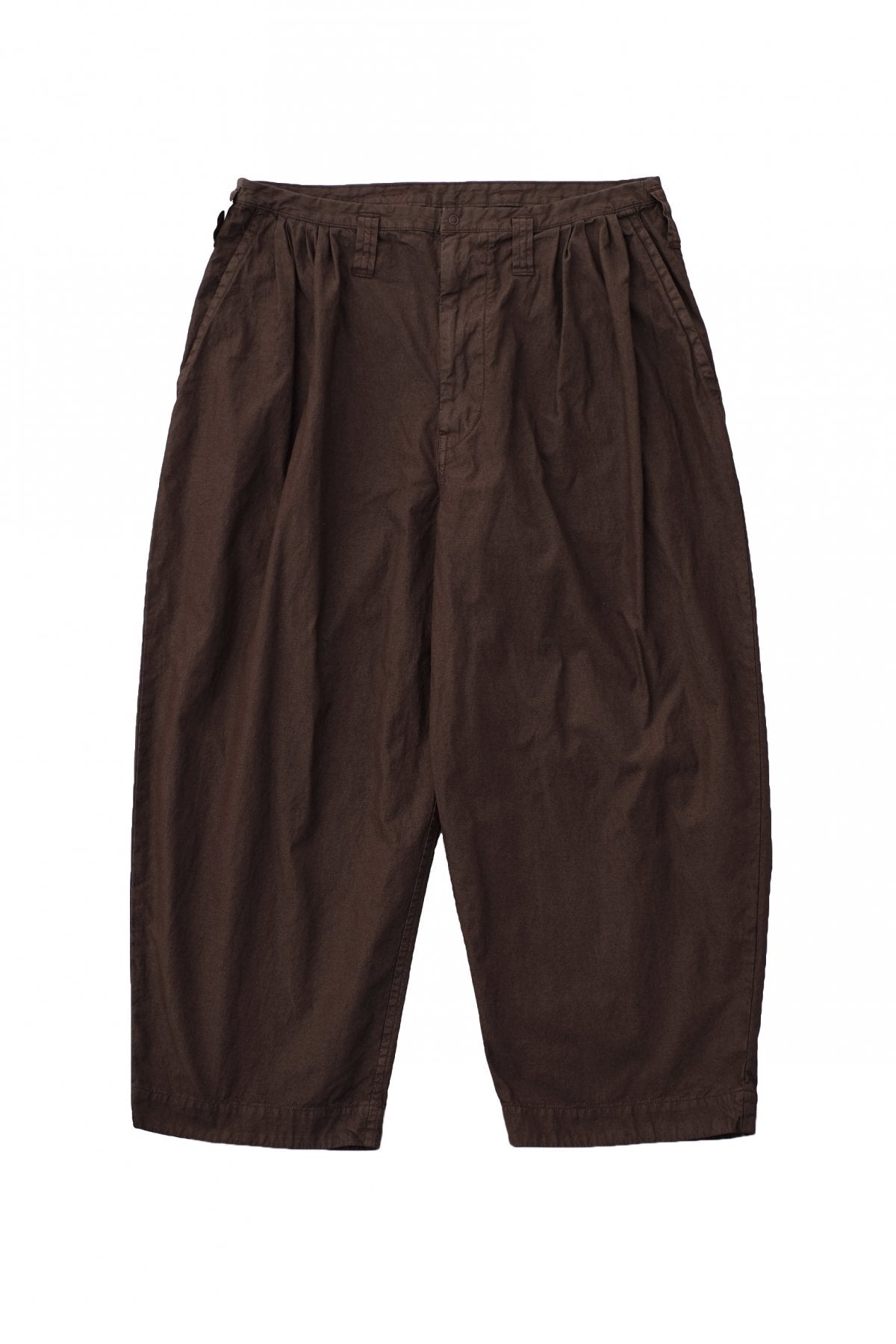 Porter Classic ★★★ - POPLIN JAZZ PANTS - BROWN