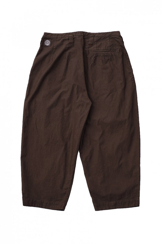 Porter Classic ★★★ - POPLIN JAZZ PANTS - BROWN