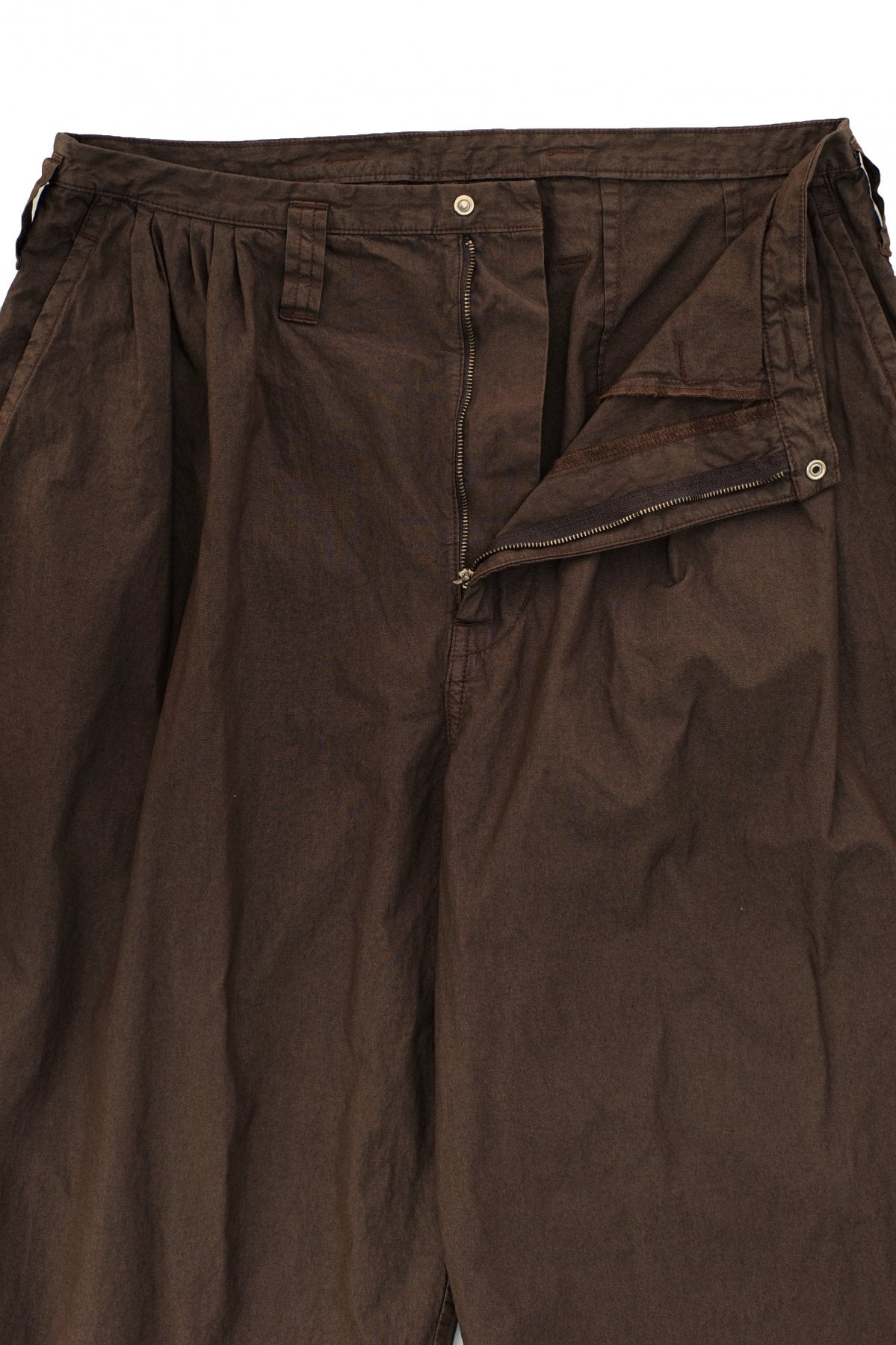 Porter Classic ★★★ - POPLIN JAZZ PANTS - BROWN