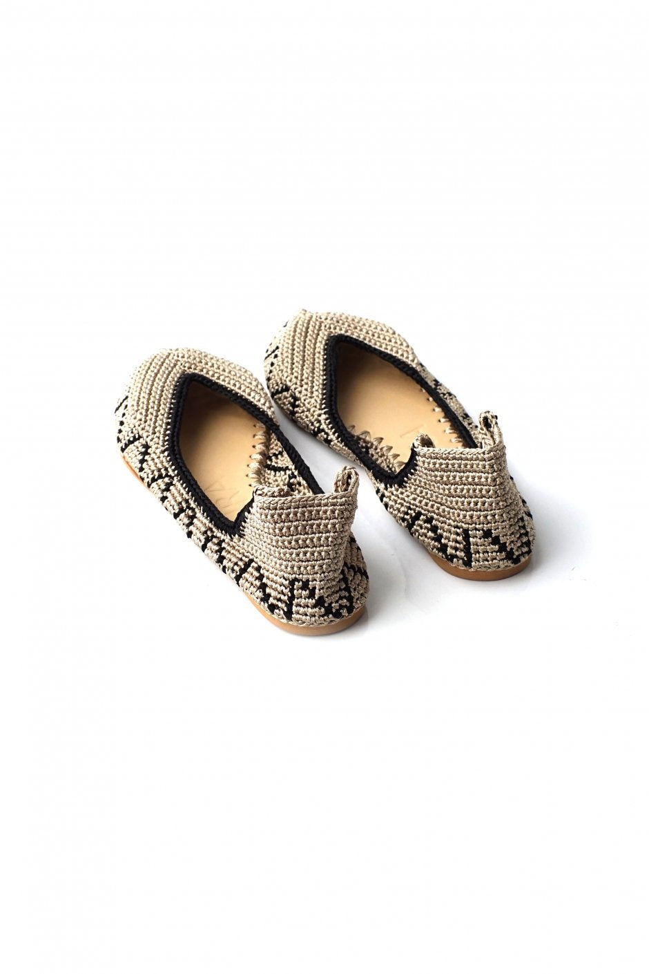 KASHURA - LACE UP BALLET SHOES - PEANUT BROWN