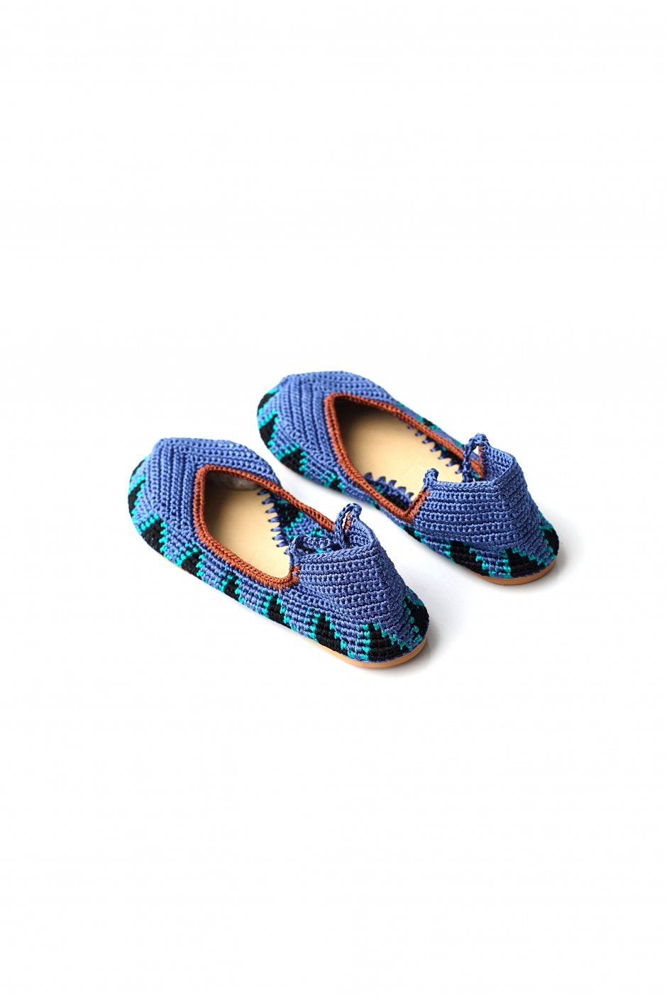 KASHURA - LACE UP BALLET SHOES - PLUM BLUE