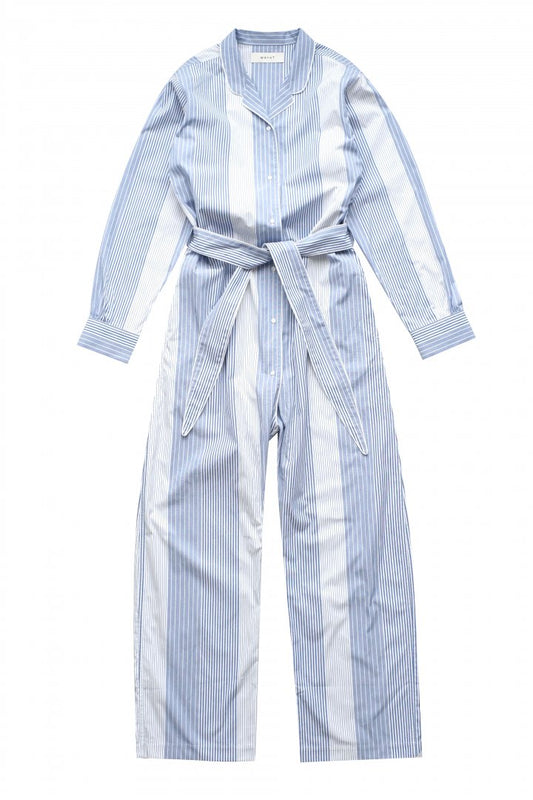 WRYHT - NIGHT SUITS MAXI LENGTH - FRENCH BLUE STRIPE