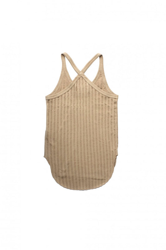 WRYHT- X-BACK RIBBED TANK - WHEAT