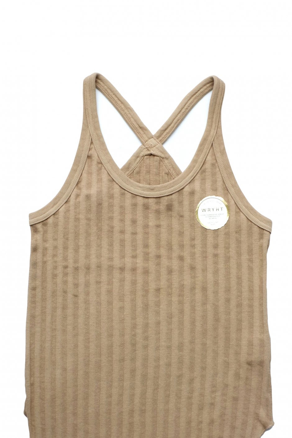 WRYHT- X-BACK RIBBED TANK - WHEAT