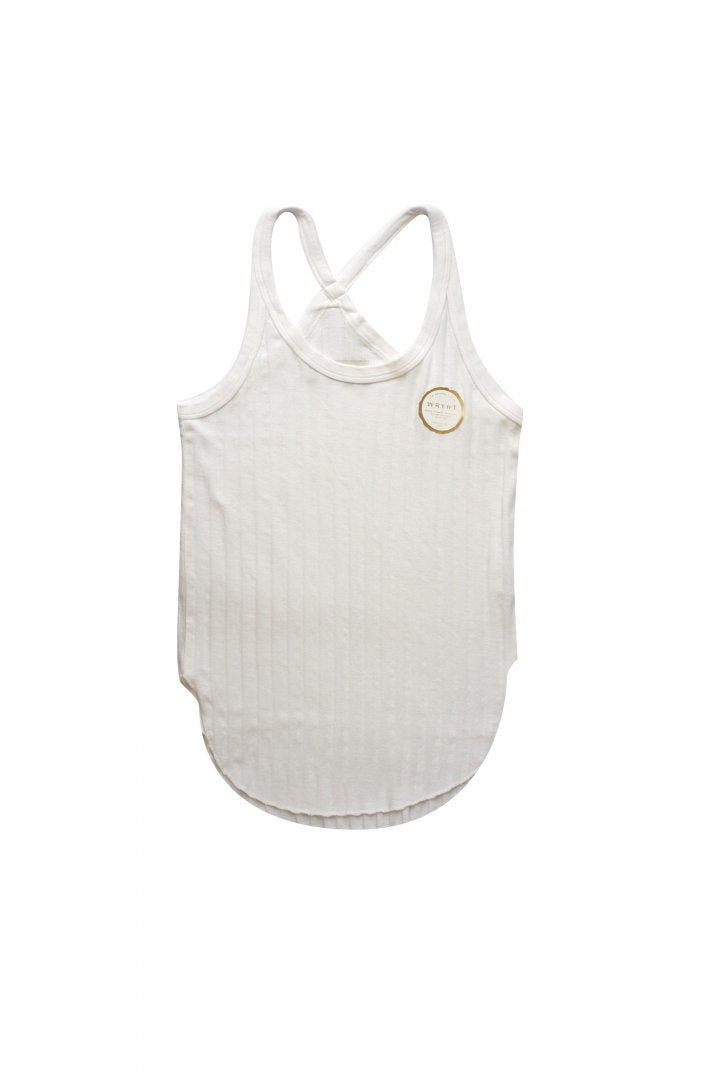 WRYHT- X-BACK RIBBED TANK - BONE