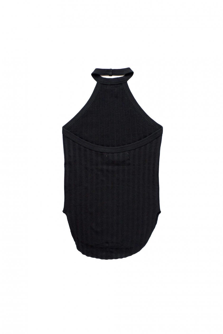 WRYHT- HOLDER-NECK RIBBED TANK - BLACK