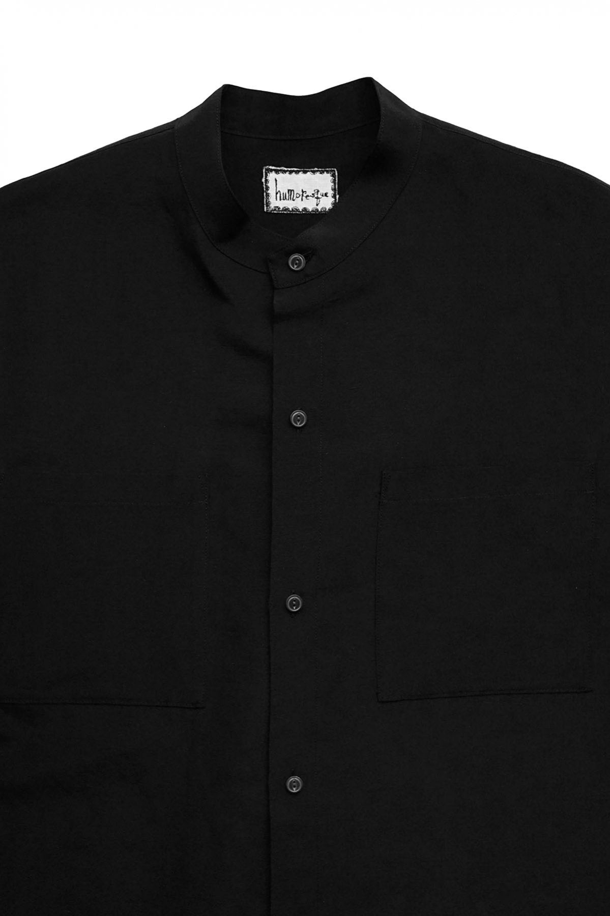 humoresque★★★ - Exclusive MEN'S STAND COLLAR SHIRT - BLACK