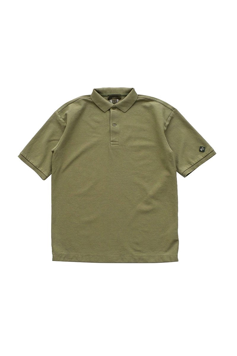 Nigel Cabourn - BIG POLO SHIRT - OLIVE