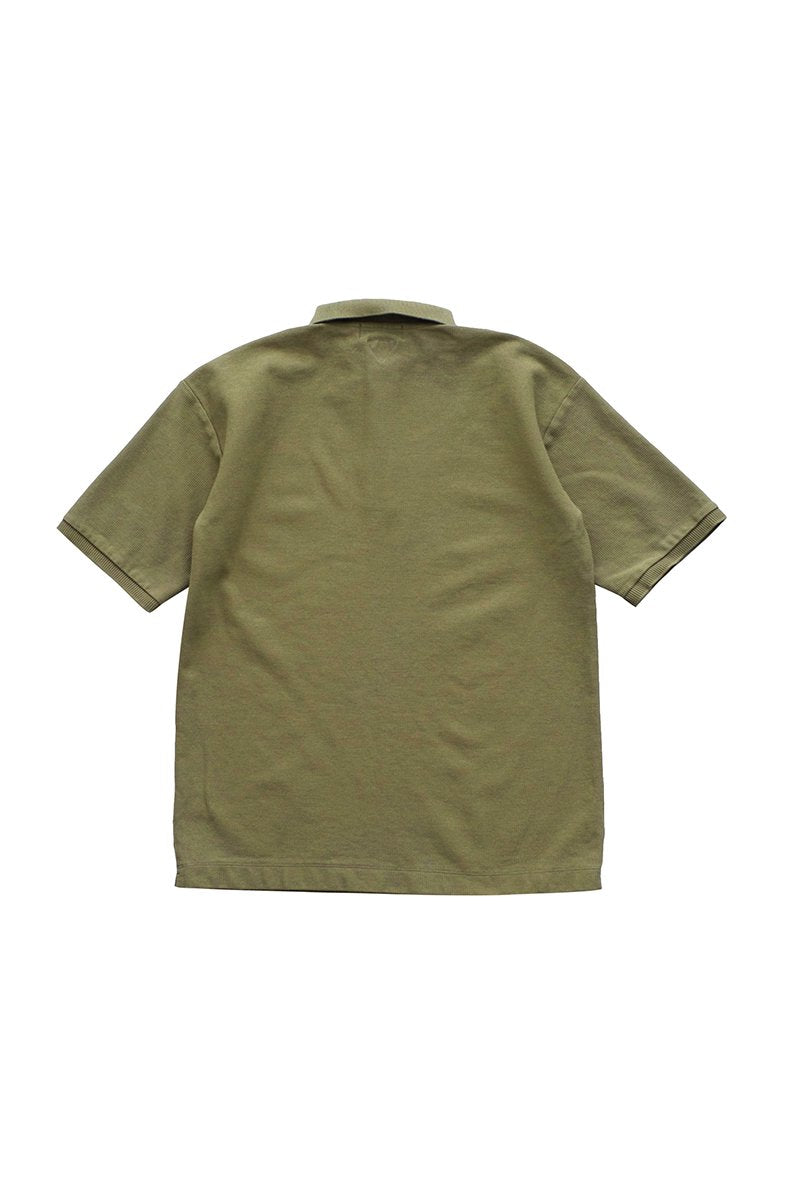 Nigel Cabourn - BIG POLO SHIRT - OLIVE