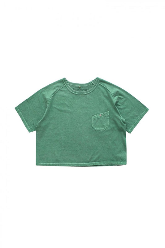 Nigel Cabourn woman - FREEDOM SLEEVE BIG T PIGMENT - GREEN