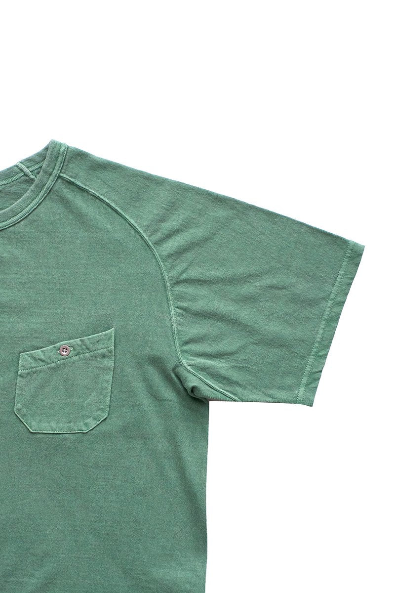 Nigel Cabourn woman - FREEDOM SLEEVE BIG T PIGMENT - GREEN