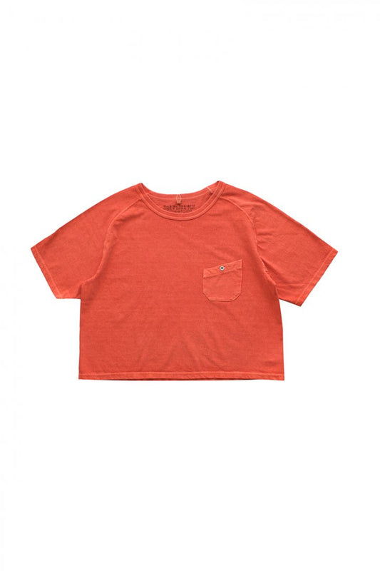 Nigel Cabourn woman - FREEDOM SLEEVE BIG T PIGMENT - ORANGE