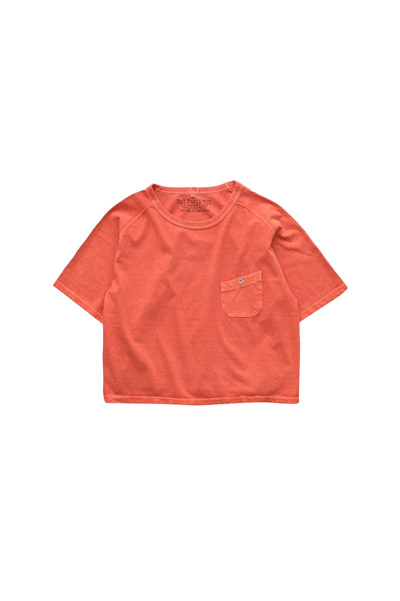 Nigel Cabourn woman - FREEDOM SLEEVE BIG T PIGMENT - ORANGE