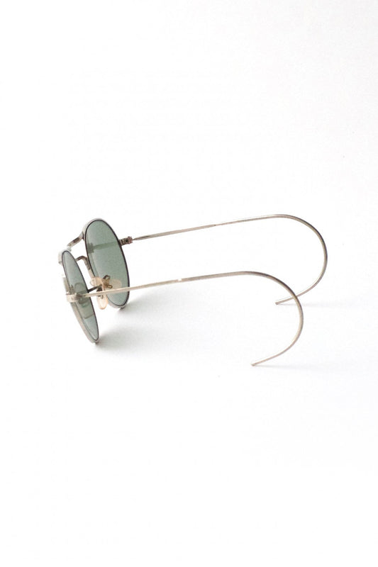 1940s BRITISH AMERICAN OPTICAL WW2 ROYAL AIR FORCE ROUND AVIATOR SUNGLASS  - OPT-301