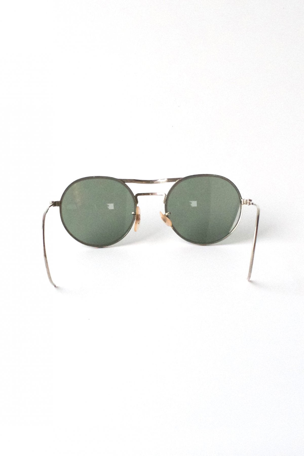 1940s BRITISH AMERICAN OPTICAL WW2 ROYAL AIR FORCE ROUND AVIATOR SUNGLASS  - OPT-301