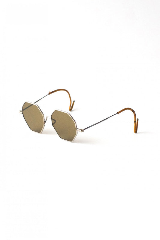 1940s USA ANTIQUE METAL OCTAGON SUNGLASS - OPT-293