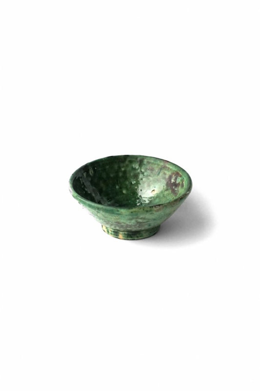 MOROCCO - TAMEGROUTE POTTERY BOWL (M) - Green