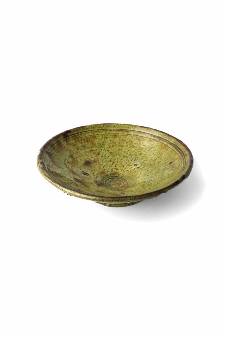 MOROCCO - TAMEGROUTE POTTERY PLATE (L) - Yellow