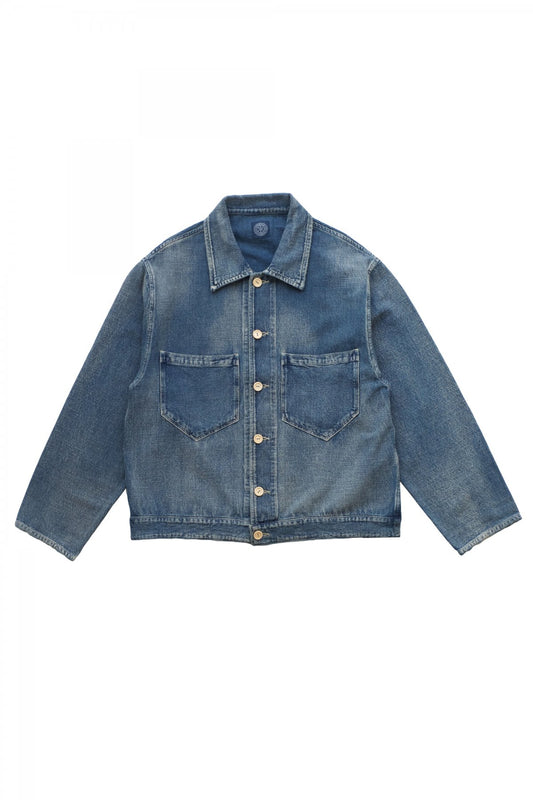 Porter Classic - AFRICAN COTTON CLEAR JACKET - BLUE