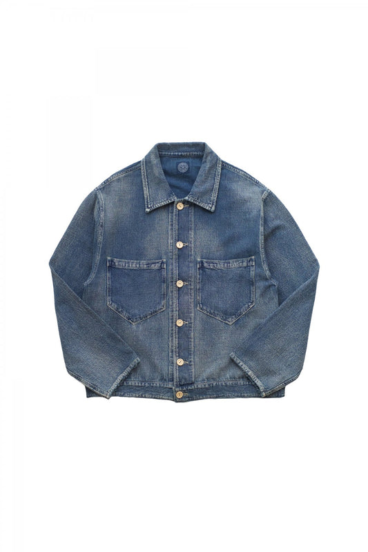 Porter Classic - AFRICAN COTTON CLEAR JACKET - BLUE