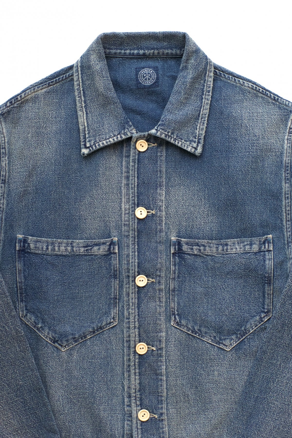 Porter Classic - AFRICAN COTTON CLEAR JACKET - BLUE