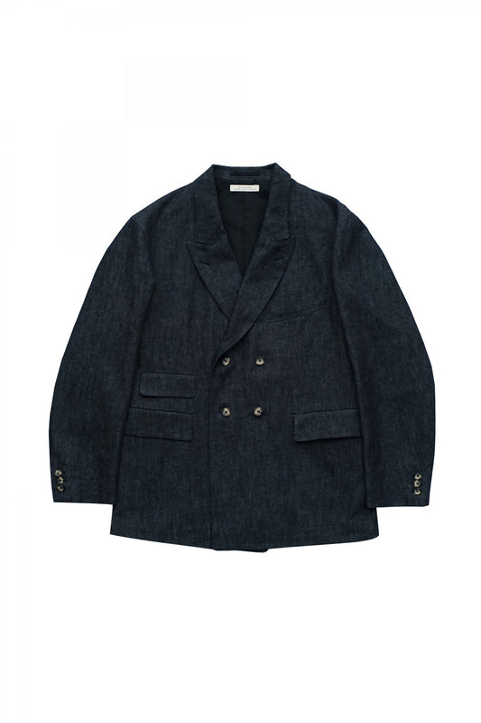 OLD JOE - DOUBLE BREASTED SWING JACKET - INDIGO