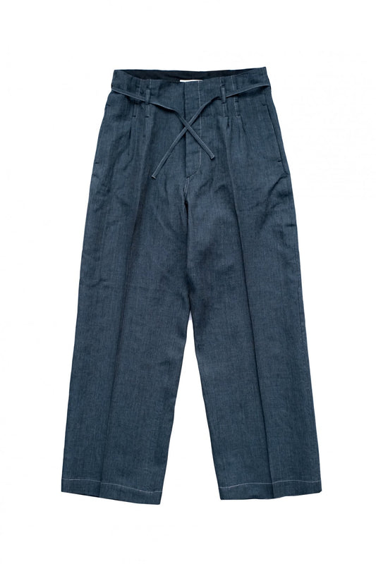 OLD JOE - STRING WAIST WORK TROUSER - PIN STRIPE