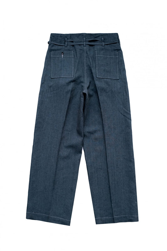 OLD JOE - STRING WAIST WORK TROUSER - PIN STRIPE