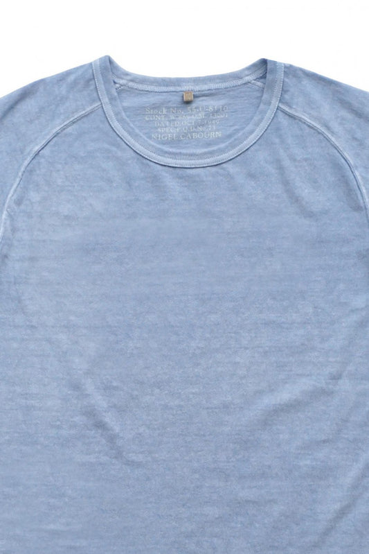 Nigel Cabourn woman - CREW NECK T-SHIRT - PIGMENT BLUE