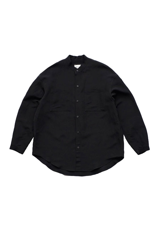 humoresque★★★ - Exclusive MEN'S STAND COLLAR SHIRT LONG SLEEVE - BLACK