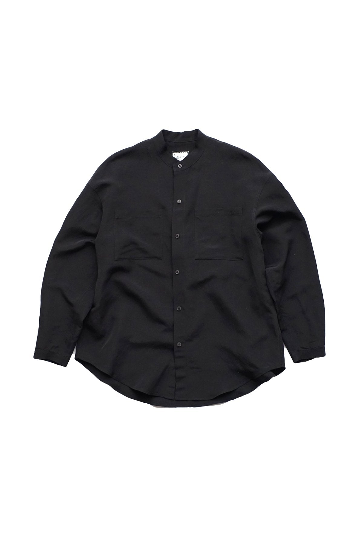 humoresque★★★ - Exclusive MEN'S STAND COLLAR SHIRT LONG SLEEVE - BLACK