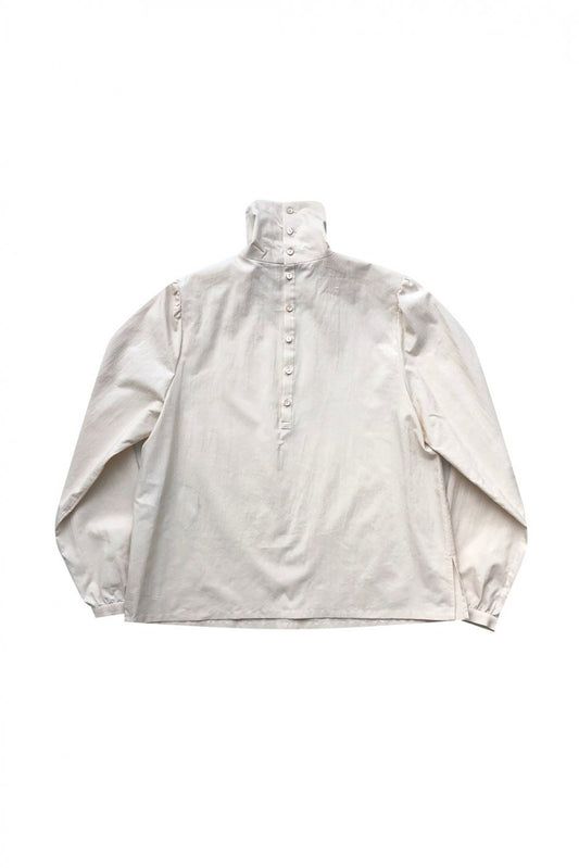 humoresque - HIGH NECK BLOUSE - BEIGE