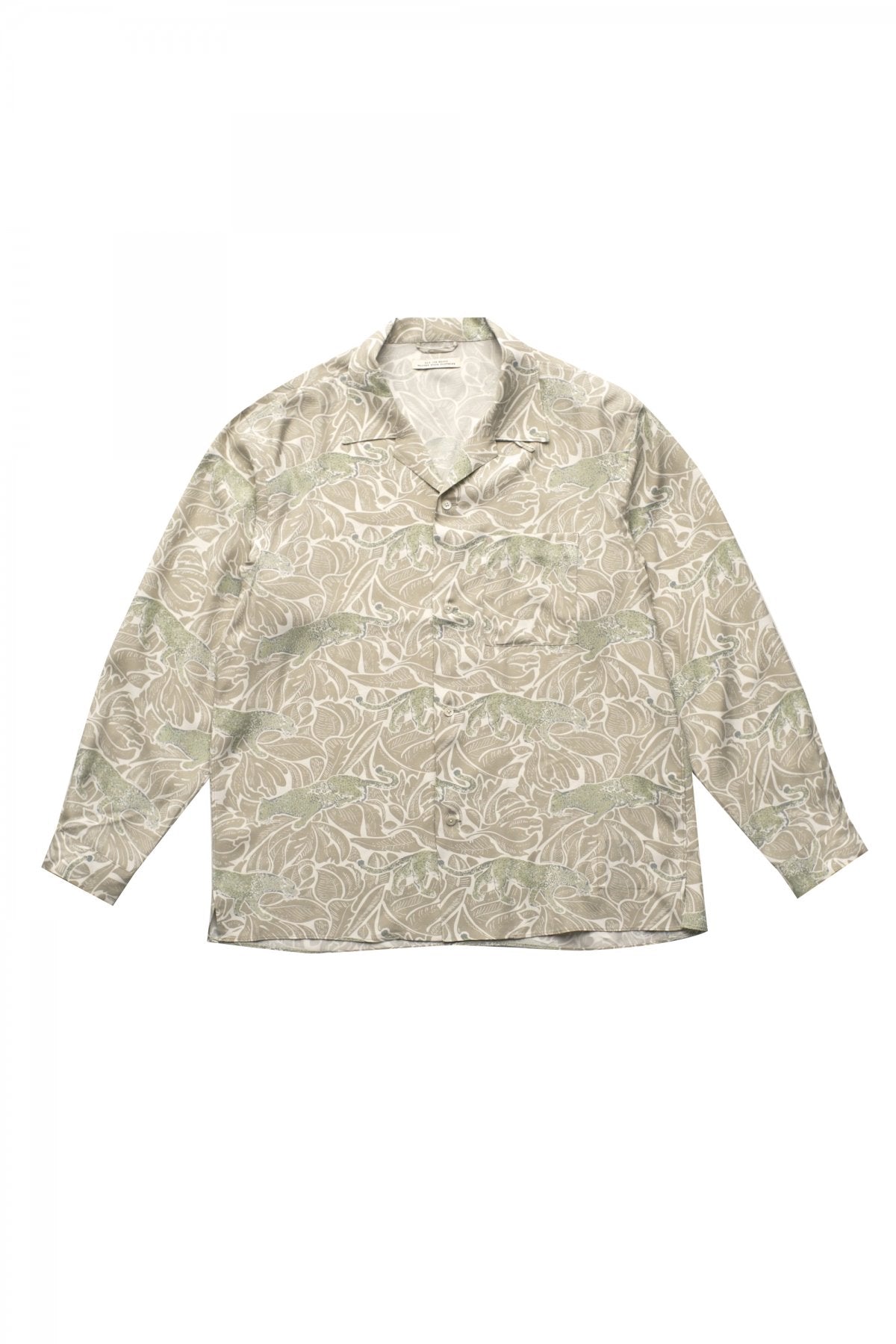 OLD JOE - ORIGINAL PRINTED OPEN COLLAR SHIRTS(LONG SLEEVE) - PANTHER FOG