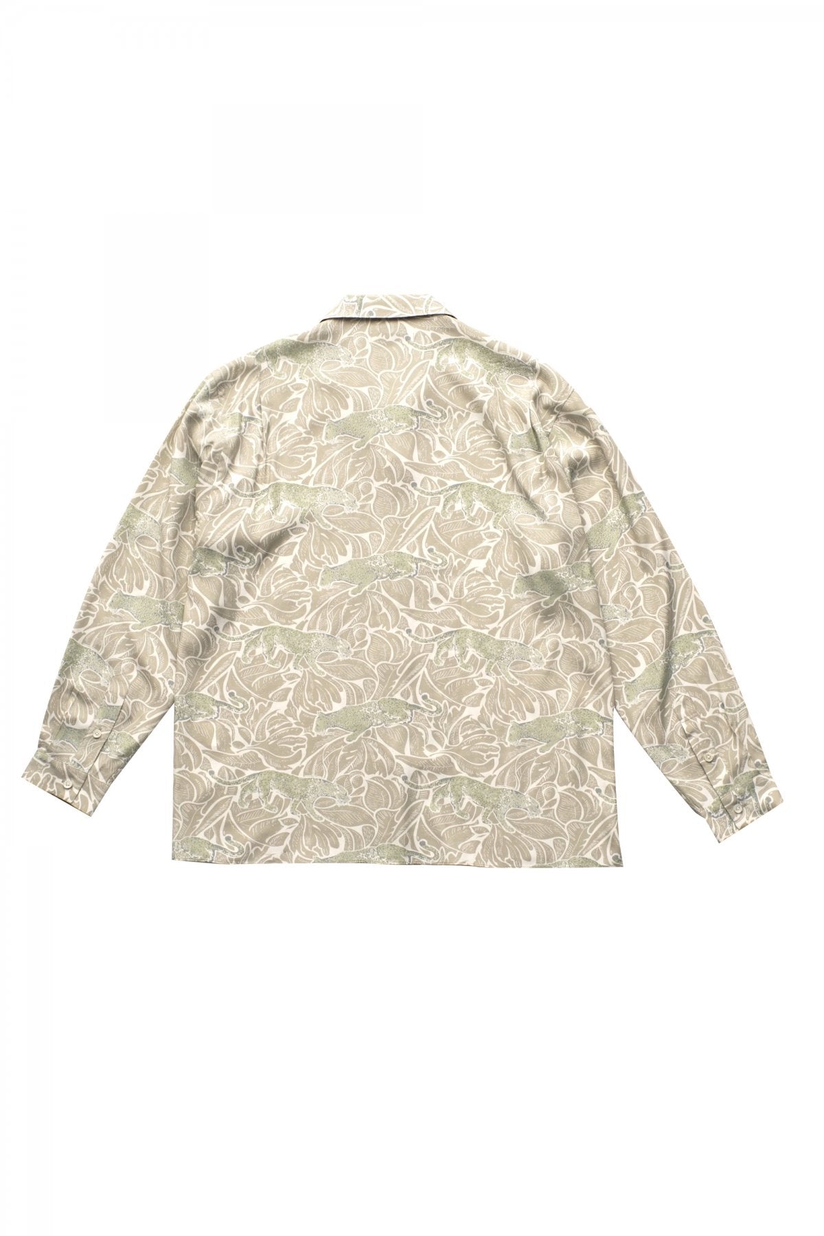 OLD JOE - ORIGINAL PRINTED OPEN COLLAR SHIRTS(LONG SLEEVE) - PANTHER FOG