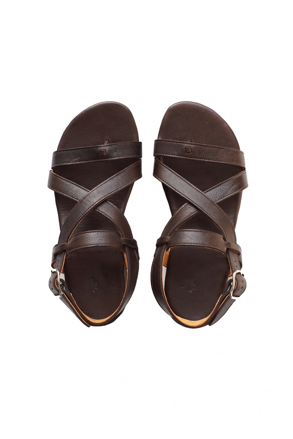 OLD JOE - NARROW GRUKHA SANDALE - ESPRESSO KUDU LEATHER